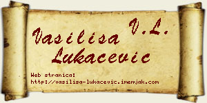 Vasilisa Lukačević vizit kartica